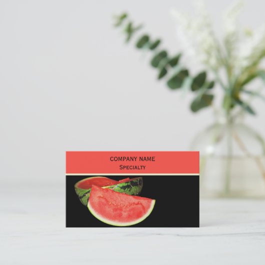 赤いスイカ 名刺 (スタンド正面)