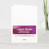 赤いスイス人の腕時計の顔 カード (裏面)