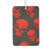 赤いスカルオンブラック カーエアーフレッシュナー (裏面)