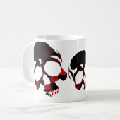 赤いスカル コーヒーマグカップ (正面左)