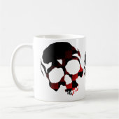 赤いスカル コーヒーマグカップ (左)