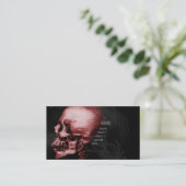 赤いスカル 名刺 (スタンド正面)