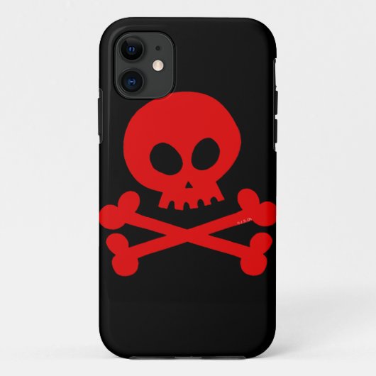 赤いスカル Case-Mate iPhoneケース (裏面)