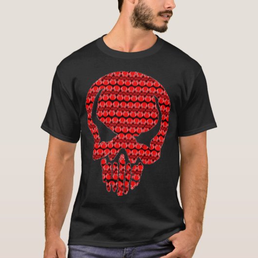 赤いスカル Tシャツ (正面)
