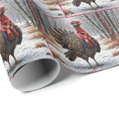 赤いスカーフのクリスマストルコ ラッピングペーパー (ロールコーナー)