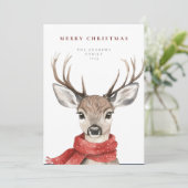 赤いスカーフを巻いた聖降誕祭のお祭り騒ぎ シーズンカード (スタンド正面)