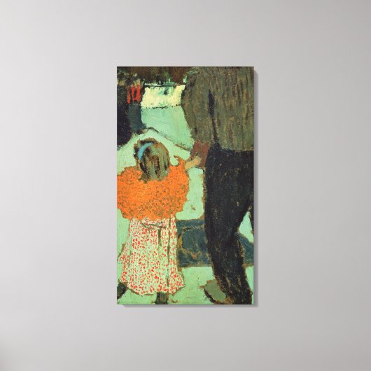 赤いスカーフを着た子供たち、c.1891 キャンバスプリント (正面)