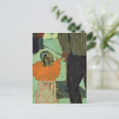 赤いスカーフを身に着けた子供、1891年頃 ポストカード (スタンド正面)