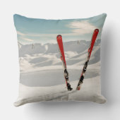 赤いスキー クッション (裏面)