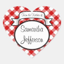 赤いスクリプト – キッチンから – Jar/ラベル