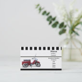 赤いスクーターの名刺 名刺 (スタンド正面)