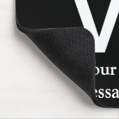 赤いスケッチされたハートと白黒愛 マウスパッド (コーナー)