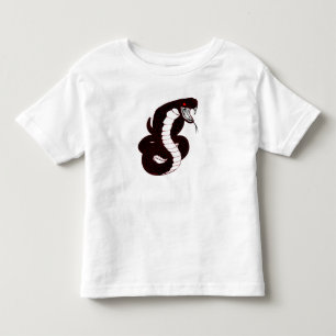 赤いスケールのコブラ トドラーTシャツ