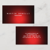 赤いスタイリッシュプレーン 名刺 (正面/裏面)