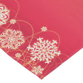 赤いスタイリッシュ聖降誕祭 ショートテーブルランナー (コーナー)