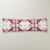 赤いスタイリッシュ装飾用トンボデザイン ボディピロー (裏面)