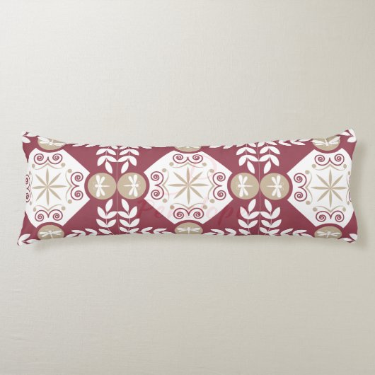 赤いスタイリッシュ装飾用トンボデザイン ボディピロー (正面)