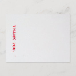 赤いスタンプ付き ポストカード