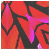 赤いスターバストデザイン ファブリック (クローズアップ)