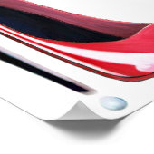 赤いスティレットのハイヒール靴のアートポスター ポスター (角)