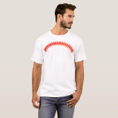 赤いステルスステッチのステルスT Tシャツ (正面フル)