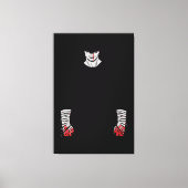 赤いステンドウォリアオブシャドウ キャンバスプリント (正面)