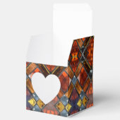 赤いステンドグラス フェイバーボックス (オープン)