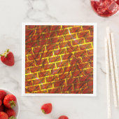 赤いステンドスクラッチ、金ゴールドグリッドまたはレンガ効果 (インサイチュ)