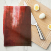 赤いステンドハロウィーン キッチンタオル (四つ折り)