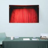 赤いステージカーテンの背景 横断幕 (トレードショー)