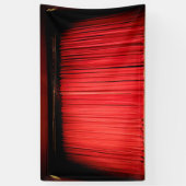 赤いステージカーテンの背景 横断幕 (縦)