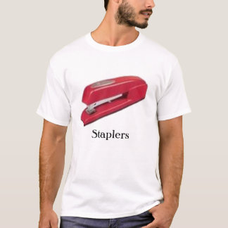 赤いステープラー2のカスタマイズステープラー- Tシャツ
