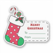 赤いストッキング シール (正面)