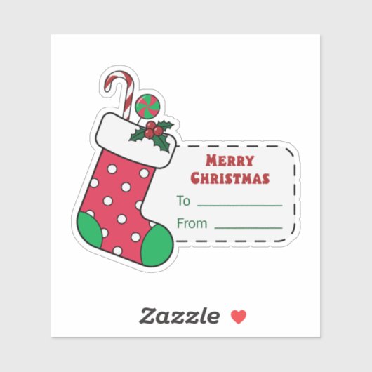 赤いストッキング シール (シート)