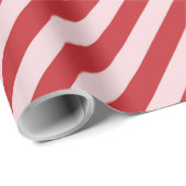 赤いストライプのクリスマスパターン ラッピングペーパー (ロールコーナー)