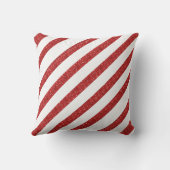 赤いストライプは少しメリークリスマス クッション (裏面)