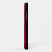 赤いストライプグリッターストライプ、パタストライプのーン Case-Mate iPhoneケース (裏面/右)