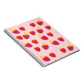 赤いストレアバリースパイラルノートブック ノートブック (右側)