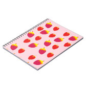 赤いストレアバリースパイラルノートブック ノートブック (左側)