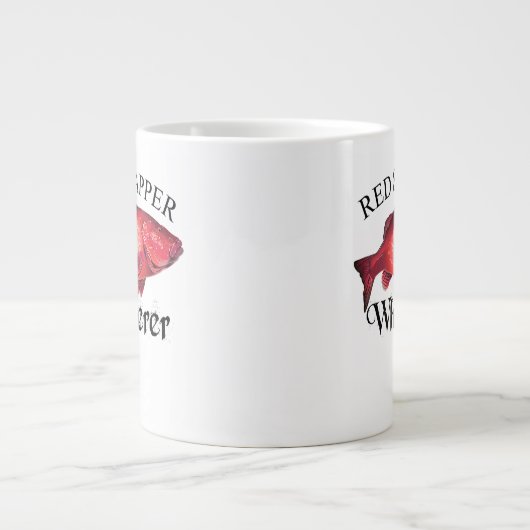 赤いスナップウィスパーラー灯 ジャンボコーヒーマグカップ (正面)