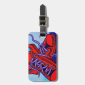 赤いスニーカー2 ラゲッジタグ (正面縦)