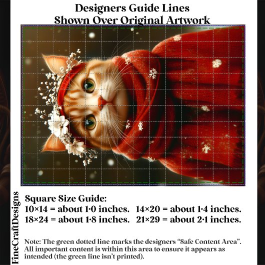 赤いスノーフレークのスカーフED8Lデコページのかわいい猫 薄葉紙