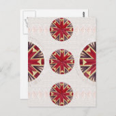 赤いスノーフレーク葉書 ポストカード (正面/裏面)