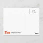 赤いスノーフレーク葉書 ポストカード (裏面)