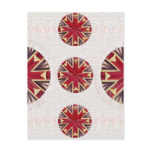 赤いスノーフレーク葉書