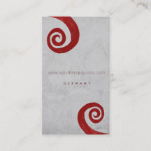 赤いスパイラル動揺して手作り名刺