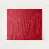 赤いスパークルのバレンタインデーの写真用背景タペストリー タペストリー (正面(横))