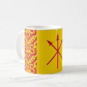 赤いスピアーズポピュレースバッジコーヒーマグのバーロニー コーヒーマグカップ (正面左)