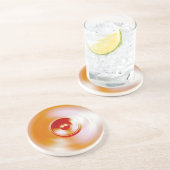 赤いスピニング音楽スピーカー コースター (側面)