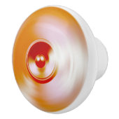 赤いスピニング音楽スピーカー セラミックノブ (右)